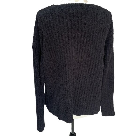FOREVER 21🖤 Chenille Black Chunky Sweater Size M - Picture 5 of 9